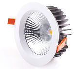 12W - 18W Black High Power COB LED Down Light 60 Beam Angle Dimmable For Hotels