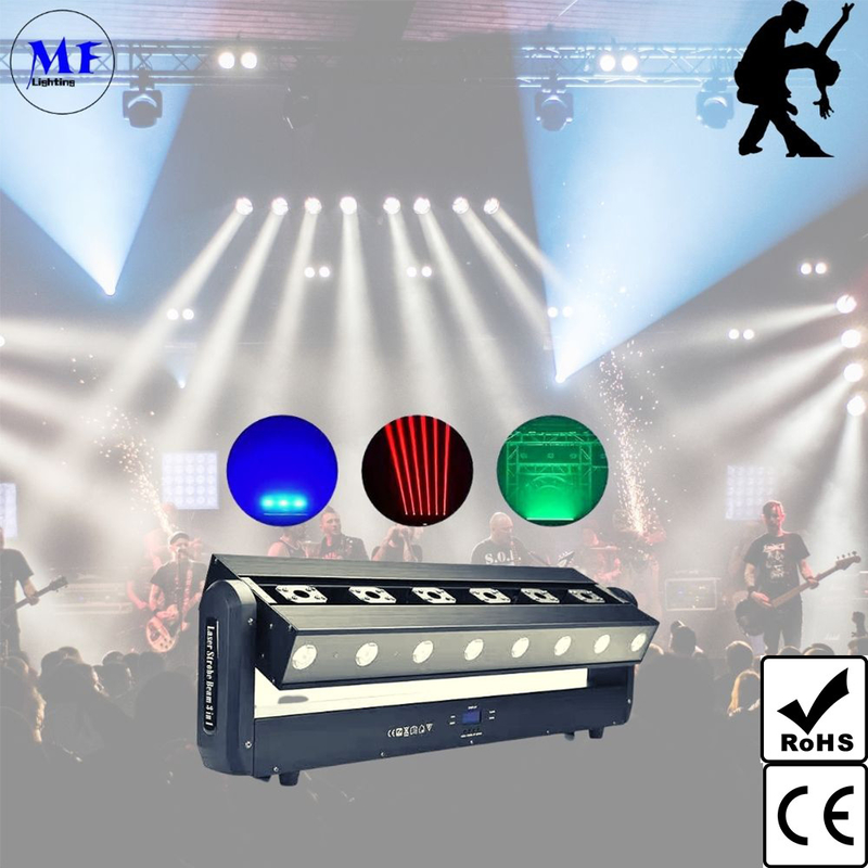 LED Wash Laser Spot Stage Light With Wash Lasers Lighting Spot Projection Multifunctional Hallbar Slow Roll Performin