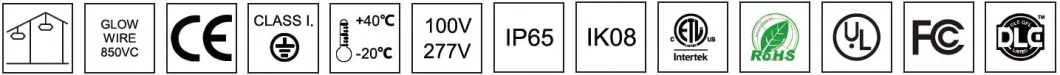 مصباح مضاد للماء من الفولاذ المقاوم للصدأ IP66 Ik08 2