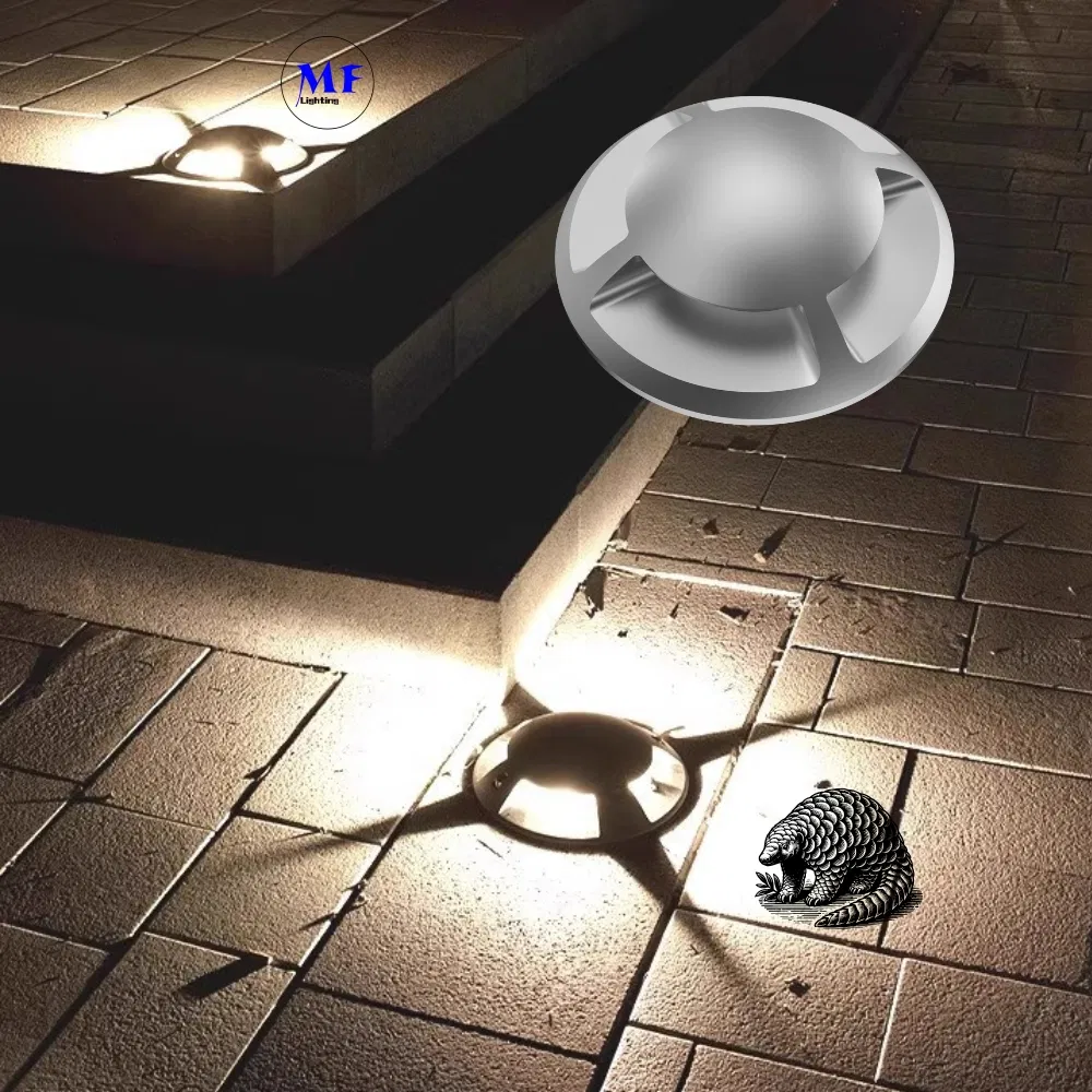 DC12V 2W 3W Underground IP68 Waterproof Outdoor Deck RGB Well Floor Pathway Walkway LED Inground Light for Garden Landscape Swimming Pool
