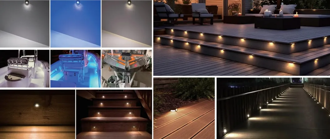 DC12V 2W 3W Underground IP68 Waterproof Outdoor Deck RGB Well Floor Pathway Walkway LED Inground Light for Garden Landscape Swimming Pool