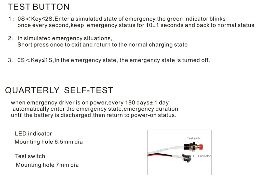محول طوارئ LED احتياطي لمدة 3 ساعات متوافق مع الأضواء السفلية وأضواء Triproof والأضواء العالية 4