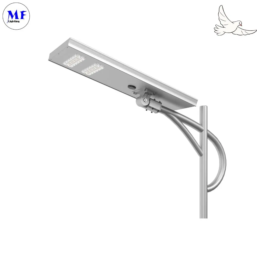 LED شمسي الشارع الحديقة الضوء جهاز استشعار الحركة الفضي الأبيض 120W 100W 80W Alu. IP66 الممر الفيلا الفناء 0