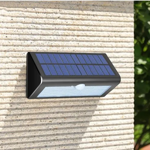 مصباح LED للطاقة الشمسية الحائطية الحديثة الرواية الذكية البسيطة بطارية الليثيوم أحادي البلورية سوداء الشمسية IP66 مقاومة للماء الصب الصب 3