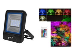 في الهواء الطلق RGBW 10W 20W 30W 50W 100W للماء IP66 الكاشف LED ضوء الفيضانات مع جهاز التحكم عن بعد