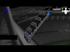 250-1250W قابلة للتعديل IP66 5 سنوات Wattanty ضوء LED عالية الصدر مع حماية من الحرارة الزائدة للرياضة Fie