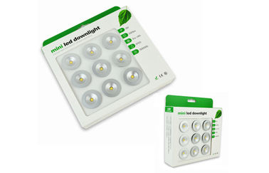 1W *9pcs Dimmable LED Down Lights kit , 98lm*9, R/G/B color 85-277Vac ressessed spotlights