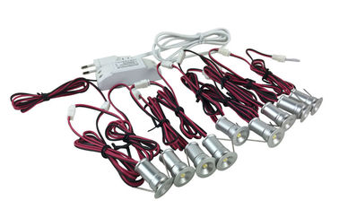 1W *9pcs Dimmable LED Down Lights kit , 98lm*9, R/G/B color 85-277Vac ressessed spotlights