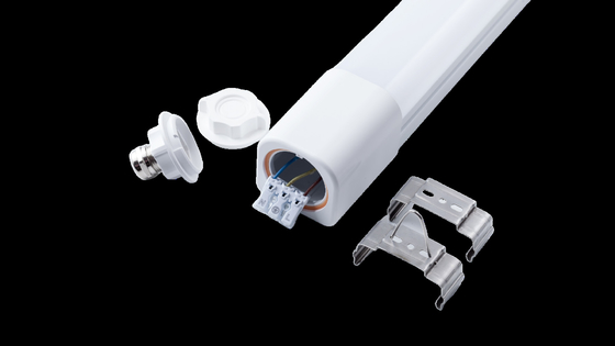 IP66 Waterproof Dustproof LED Tri-Proof Light CRI>80 18W Outdoor 130lm/W Lamp Fixture for Factory, Retail Stores