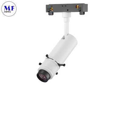 Single LED Spot Track Light 5 Years Warrranty with Shaping Capabilities r Aluminum Material for Art Galleries
