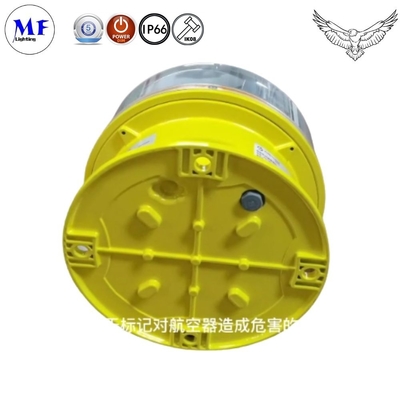 Red Aeronautical LED Aviation Obstruction Light Factory Price for Marking Obstacles  with Yellow color and Aluminum