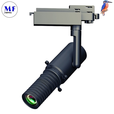 360° Rotation Zoomable LED Spot Track Light Shapeable Dimmable Ra>97 For Museum Exhibition