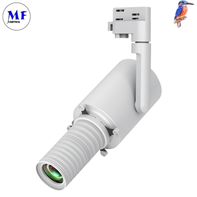 360° Rotation Zoomable LED Spot Track Light Shapeable Dimmable Ra>97 For Museum Exhibition