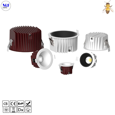 IP65 Waterproof High Power LED Down Light  With Recessed Mount For Bathroom Warehouse Stairways