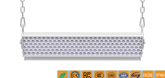 75-300W 5years Warranty IK08 IP60 Linear LED High Bay Light With High Efficacy For Sport Field Parking Garages