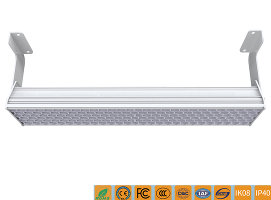 75-300W 5years Warranty IK08 IP60 Linear LED High Bay Light With High Efficacy For Sport Field Parking Garages