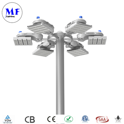 400W 600W 800W IP66 5years Warranty LED High Mast Light With Pole Installation For Shipyards Railways Yards