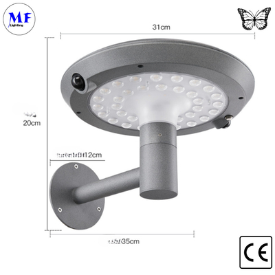 Quality 6.5W 5years warranty LED Solar Street Light Garden Lighting with 1.5/1.8/2.1 Height of Pole for Yard Parking Lot
