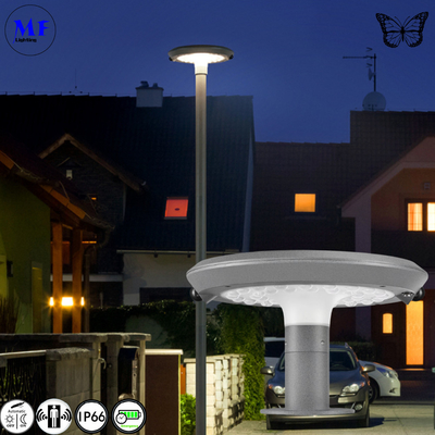 IP66 Waterproof Solar Wall Pillar Garden Light Street Lighting Outdoor LED Solar Garden Light with PIR Motion Sensor