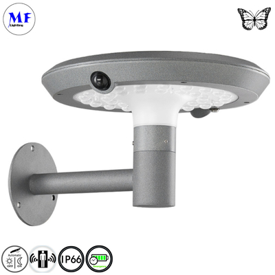 IP66 Waterproof Solar Wall Pillar Garden Light Street Lighting Outdoor LED Solar Garden Light with PIR Motion Sensor