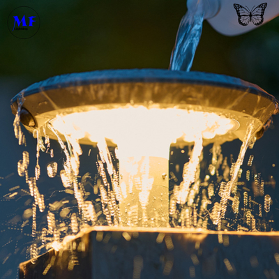 Outdoor LED Solar Garden Light IP66 Waterproof Solar Wall Pillar Garden Street Light Road Lighting With Sensor