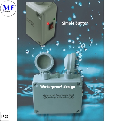 IP65 Waterproof Indoor Outdoor Battery 3hours 24hours Long Duration Wall Ceiling Hanging Mount White Green Exit Sign LED Emergency Light for Hotel Office