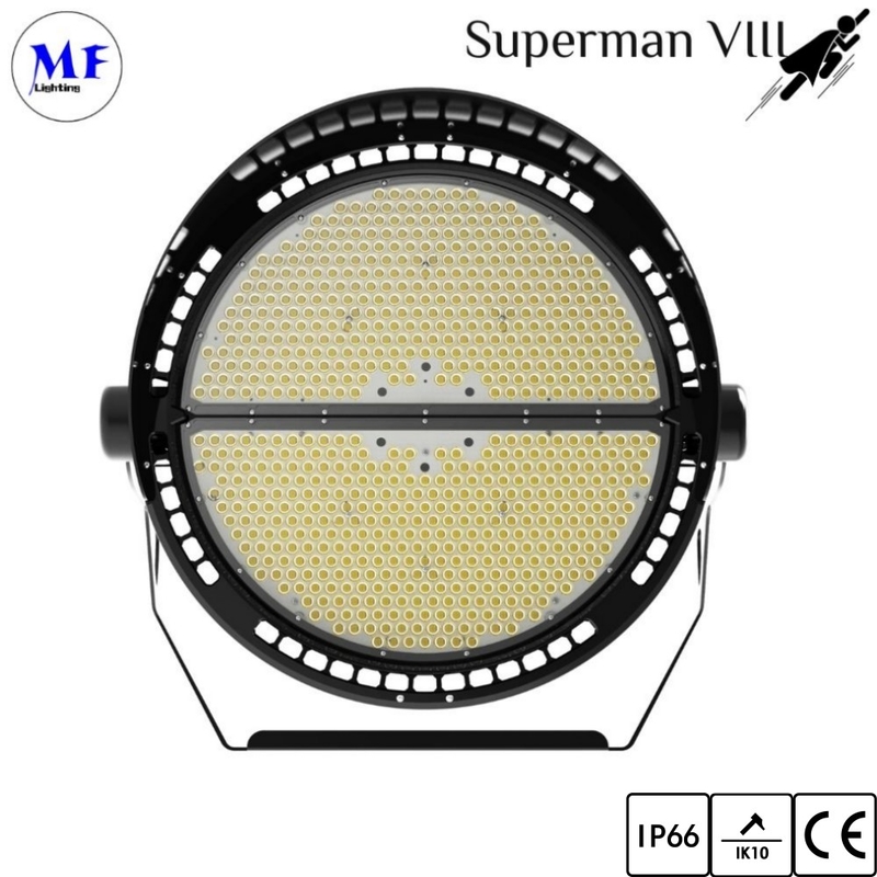 High Power Spot Sport Projector 300W-1200W LED Floodlight DMX Dali 0-10V LED Flood Light For Golf Courses Square