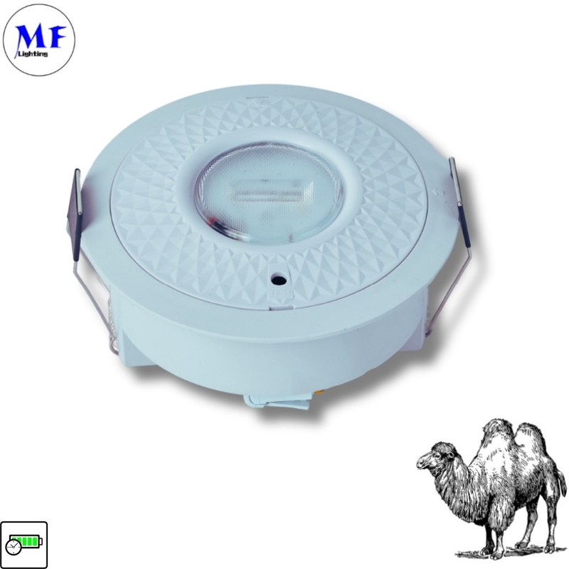 Heat Releasing Fire-Resistance 2hours 8W Backup Surface Recessed Mounting Downlight LED Emergency Down Light for Office Shopping Mall Market Hotel