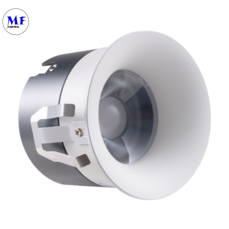 Cabochon Frameless Recessed LED Spot Downlight 5W Triac 0-10V Dali-2 Dali Dt8 Dimmable 100lm/W CRI90 AC100-277VAC Anti-Glare CCT Adjustable LED Down Light