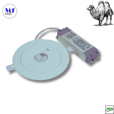 ABS PC IP43 داخلي 3W LED قابلة لإعادة الشحن احتياطي الطوارئ الضوء السفلي المتراجع 3 ساعات مدة طويلة 230 فولت LED ضوء الطوارئ لمصنع الفندق المكتب