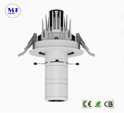 جهاز عرض شعار LED Gobo ضوء الأشعة فوق البنفسجية ND قابل للتكبير/التصغير IP65 Ra97+ مركز المعارض