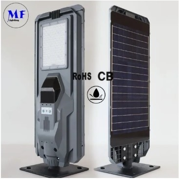 مصباح حديقة شارع LED مستشعر حركة مقاوم للماء ABS فضي 50 واط IP65 100lm/W 6500K 7000K طريق سريع ممر رصيف ساحة فناء