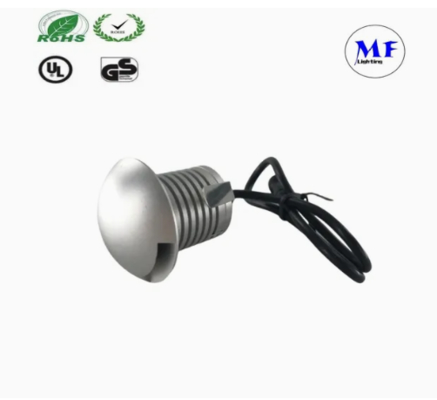 مصباح LED Step Light فضي 3W 12V IP65 ممر ممر مربعات حديقة الرصيف