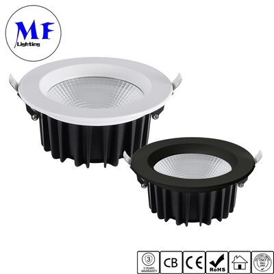 إضاءة LED COB عالية الطاقة 50 واط مثبتة في السقف 100 لومن/واط قابلة للتعتيم IP40 قابلة لتعديل درجة حرارة اللون مضادة للوهج لإضاءة الأماكن التجارية