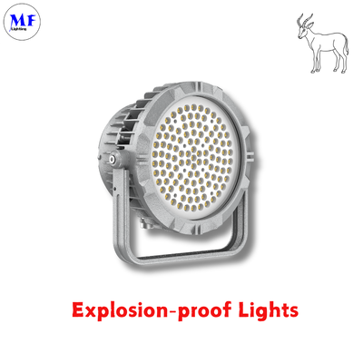 240W LED ضوء الفيضانات مضاد للانفجارات ATEX معتمد IP66 Ik08 دائرة دائمة قوية 240W LNG النفط الغاز الصناعي منصة بحرية التعدين الصناعية الكيميائية