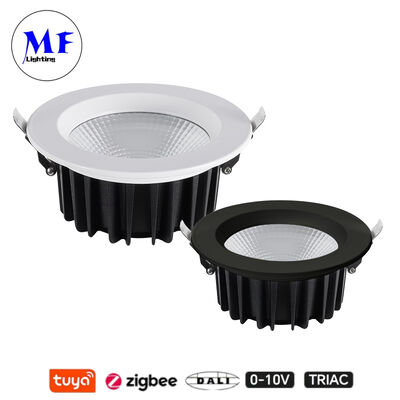 سعر المصنع IP40 قابل للتعديل CCT Triac Dali Tuya ذكي Zigbee قابل للتعتيم 35 واط 50 واط COB LED سبوت داون لايت مدمج للمطابخ والمساحات الصناعية والتجزئة والتجارية