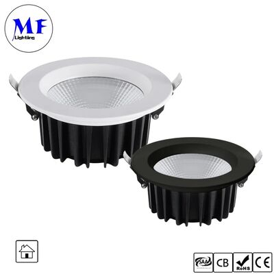 15W Triac /0-10V/Dali-2/Tuya Zigbee قابل للتخفيف 100lm/W LED Spot Downlight زاوية شعاع الضوء المنخفض 60° ضوء مضاد للوهج COB LED Down Light للمساحات التجارية والسكنية
