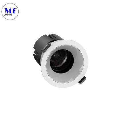 ETL Driver ضوء أسفل LED مضاد للوهج COB Chip 15°/24°/36°/55° زاوية الشعاع 110-120LM/W ضوء السقف المرجح 5CCT