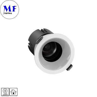 7W LED Down light CRI90 High LM 120lm/W ETL Driver 110Vac DIP 5CCT قابل للتعديل 200-240VAC Triac/0-10V/ Dali /dali-2 ضوء LED القابل للتخفيف مضاد للوهج