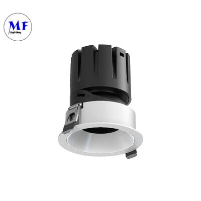 UGR<3 مضاد للوهج COB LED Spot Downlight 24°/36° زاوية الشعاع 100LM/W High Lumen Triac 0-10V DALI-2 الضوء القابل للتخفيض