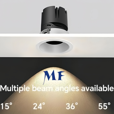 إضاءة سبوت لايت LED دائرية مضادة للتوهج 10 واط 20 واط 25 واط 120 لومن/واط EIK07 ETL درايفر 5 درجات حرارة لون قابلة للتعديل Dali Dim COB