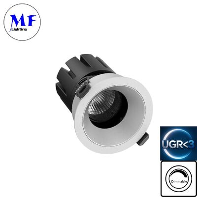7W LED Down light UGR<3 مضاد للوهج ETL قابل للتضييق DIP 5CCT قابل للتعديل 100LM / W High Lumens للحمام